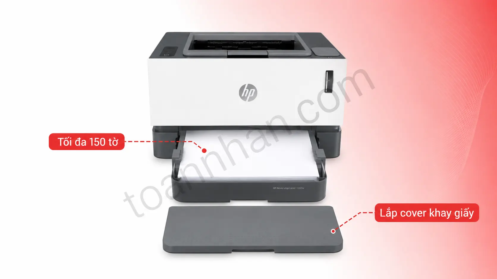 Cover khay giấy HP Neverstop 1000w Khay nạp 150 tờ và cover khay giấy của HP Neverstop 1000w