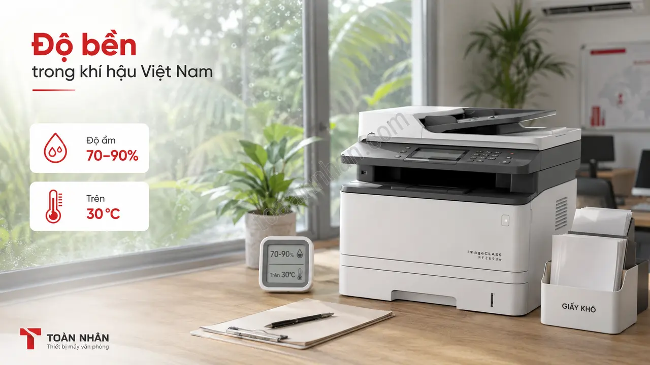 Canon MF269dw trong môi trường văn phòng khí hậu Việt Nam