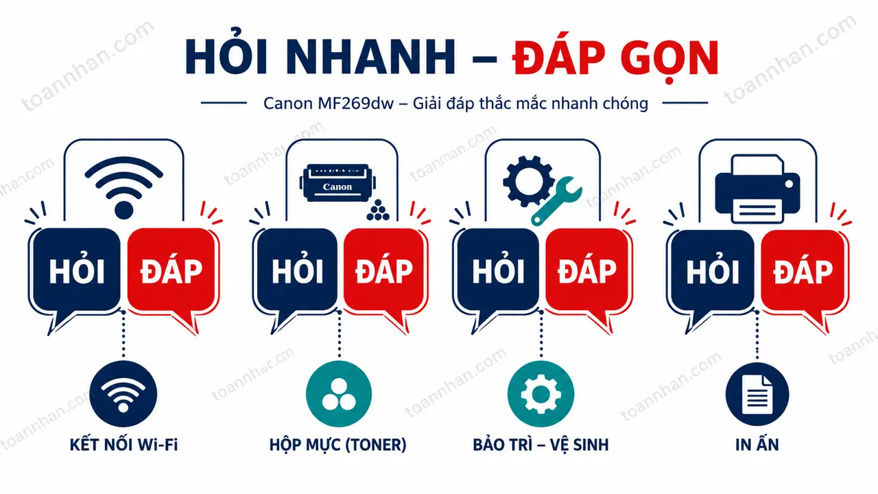 Biểu tượng hỏi đáp về Canon MF269dw