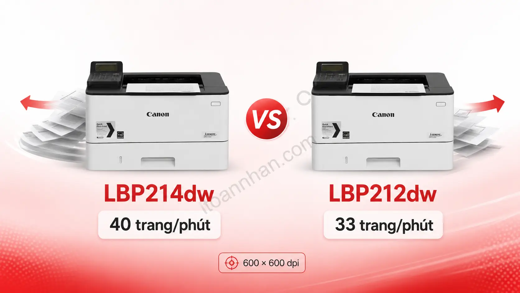 So sánh tốc độ in Canon LBP214dw và LBP212dw