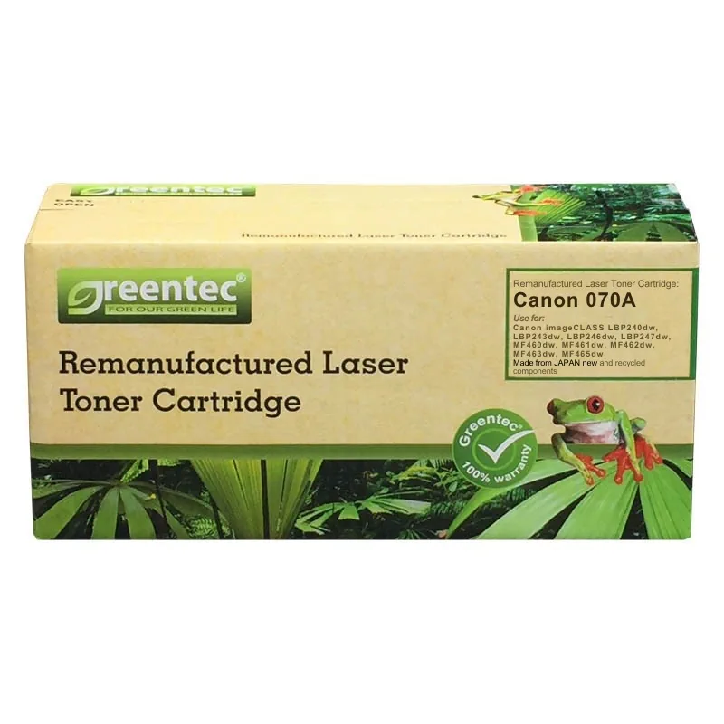 Mực in laser Canon 070A Greentech – mực đen, 3.000 trang