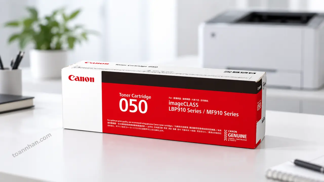 Hộp mực Canon CRG050 chính hãng nguyên hộp cạnh máy in laser
