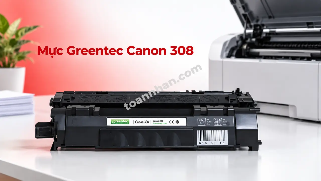 Cartridge Greentec Canon 308 đúng mã bên máy in laser