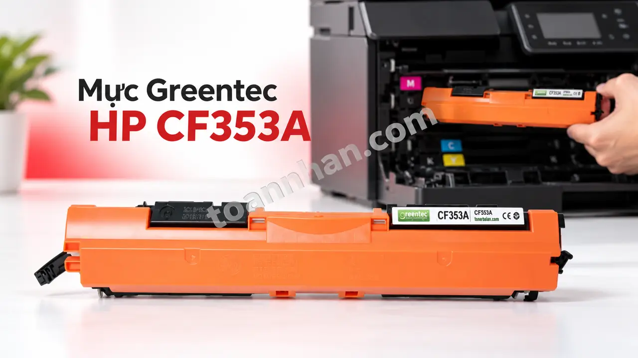 Cartridge Greentec HP CF353A đúng mã bên máy in laser