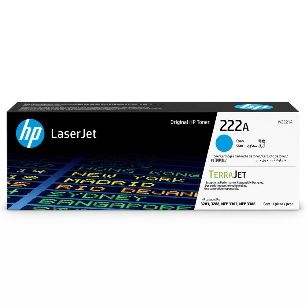 Mực in laser HP W2221A chính hãng – mực xanh (Cyan), 1200 trang