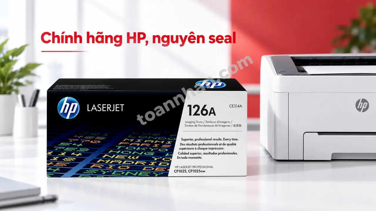 Cụm drum HP CE314A chính hãng nguyên seal cạnh máy in HP tương thích