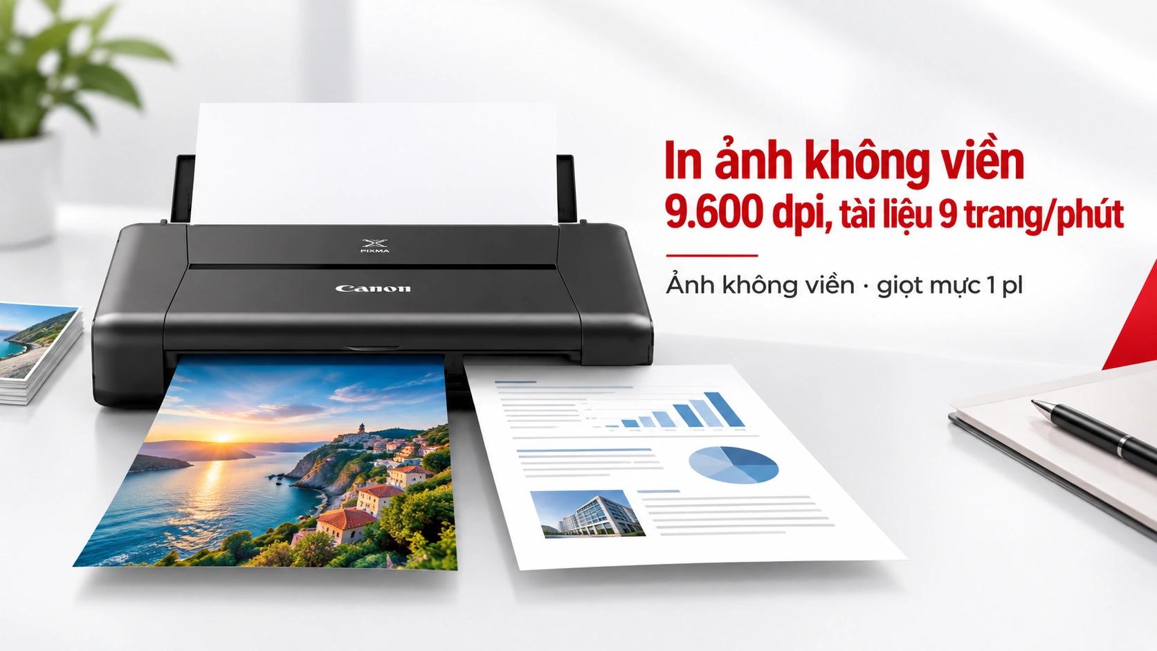 Ảnh 10 x 15 cm không viền vừa in từ Canon PIXMA iP110, cận cảnh độ chi tiết