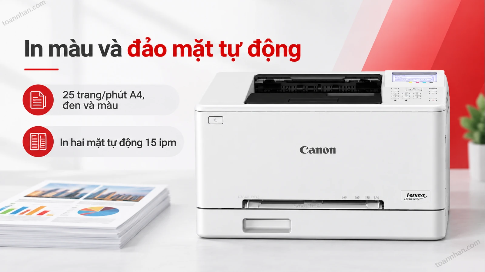 Canon imageCLASS LBP647Cdw — In màu và đảo mặt tự động