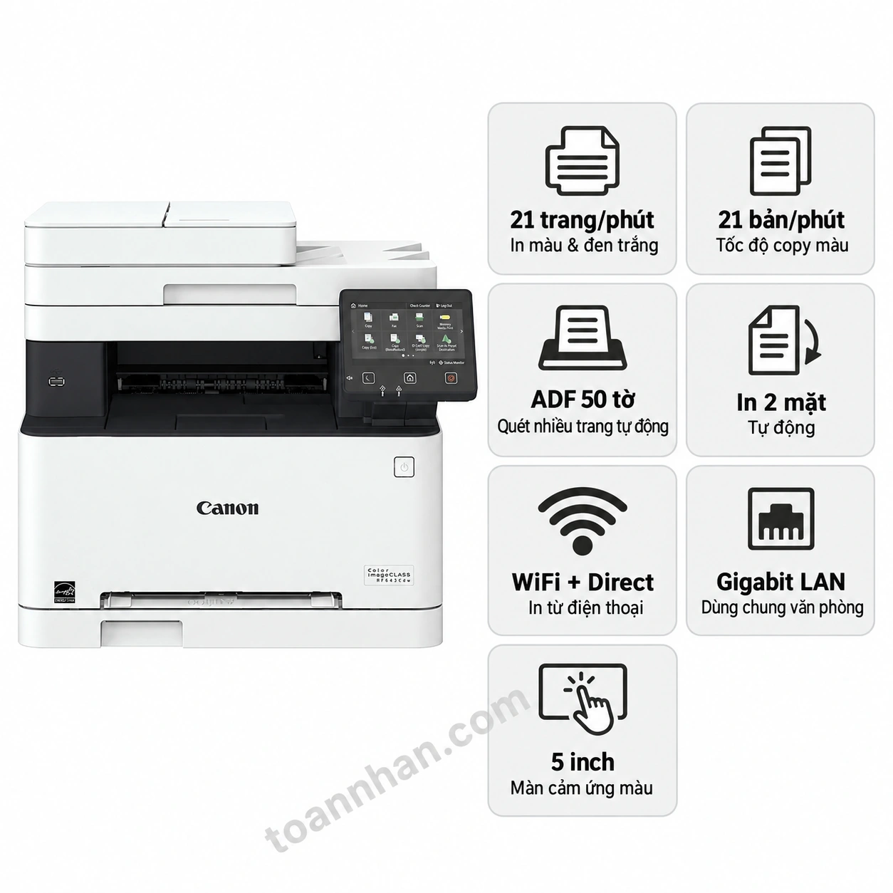 Máy in laser màu đa năng Canon imageCLASS MF643CDW