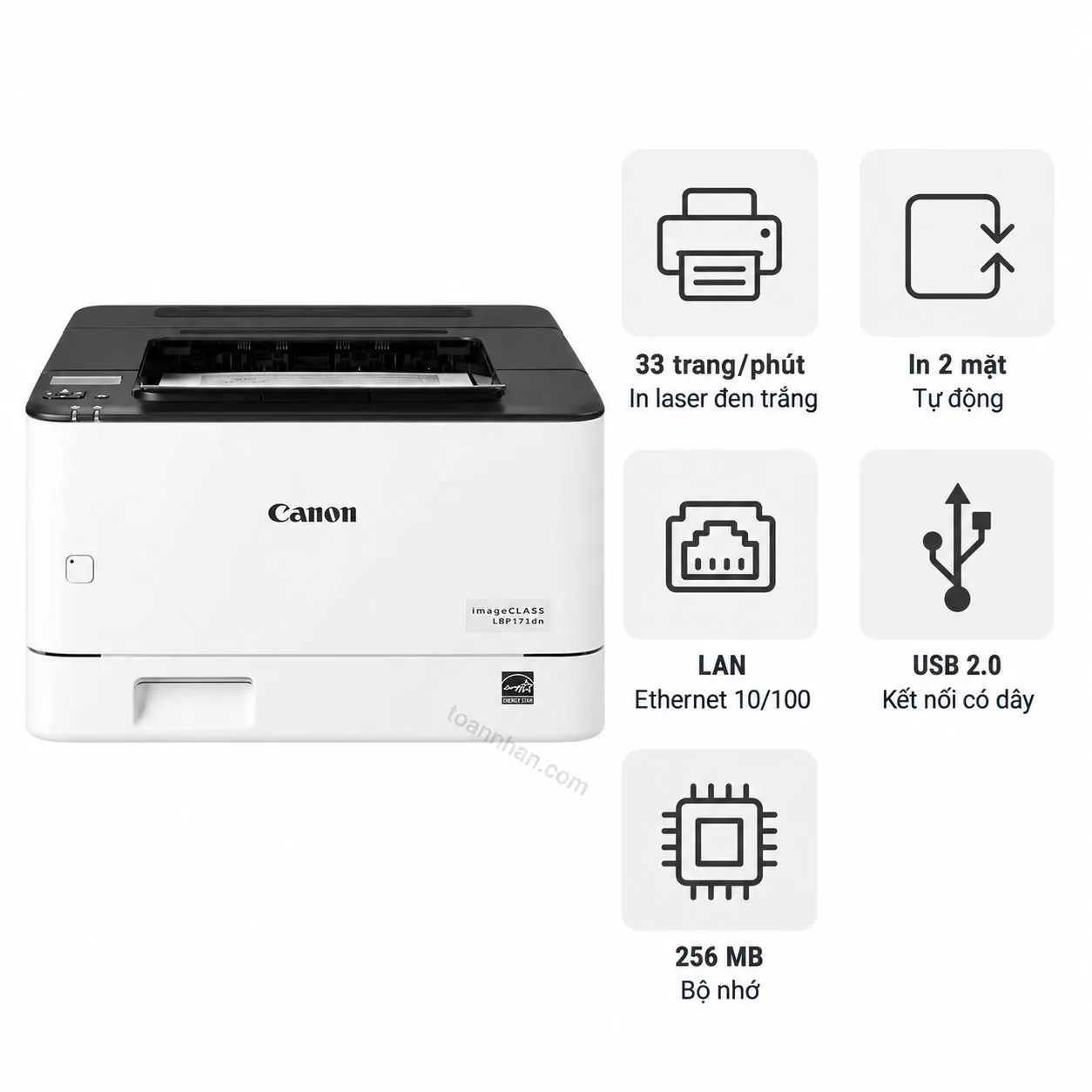 Máy in laser đen trắng Canon imageCLASS LBP171dn