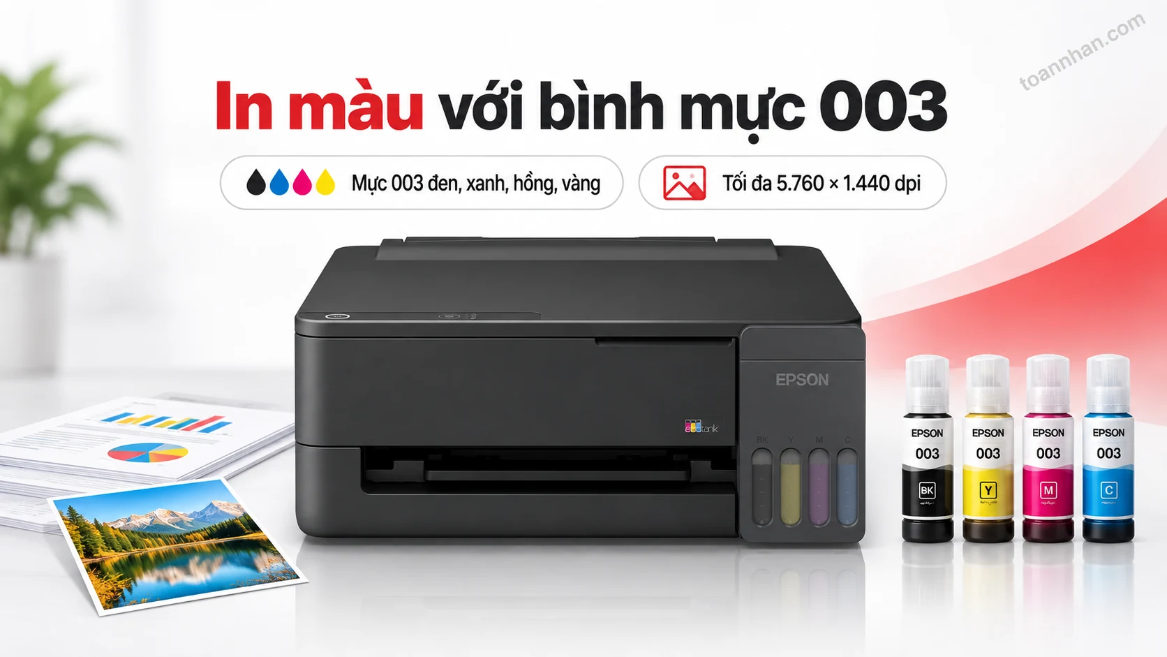 Epson EcoTank L1310 — In màu với bình mực 003