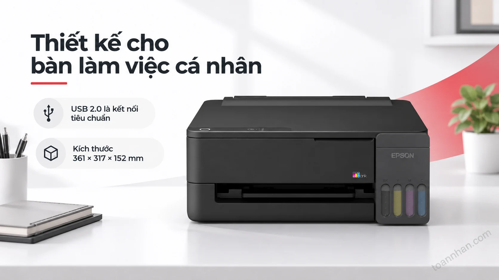 Epson EcoTank L1310 — Thiết kế cho bàn làm việc cá nhân