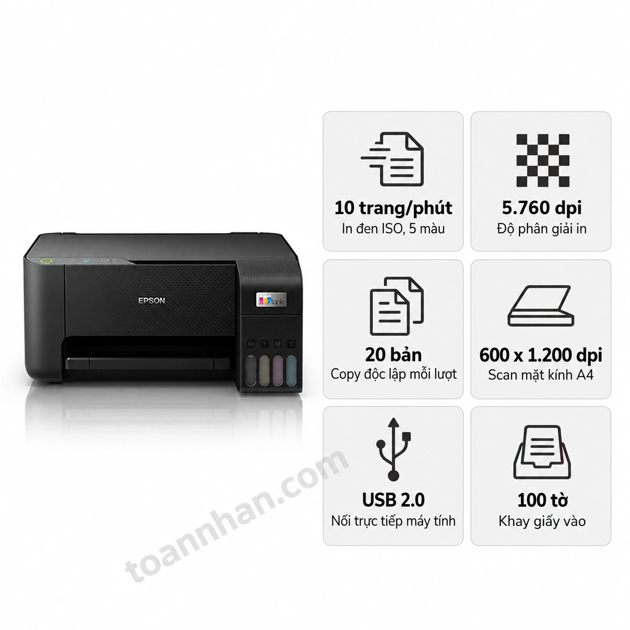 Máy in phun màu đa năng Epson EcoTank L3210