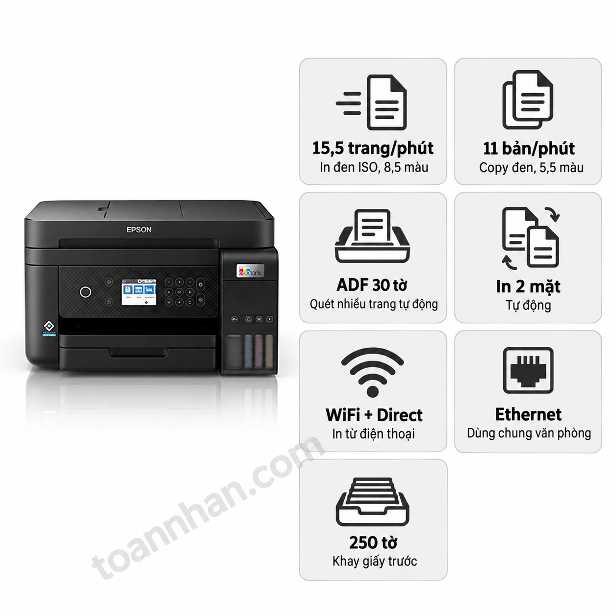 Máy in phun màu đa năng Epson EcoTank L6270