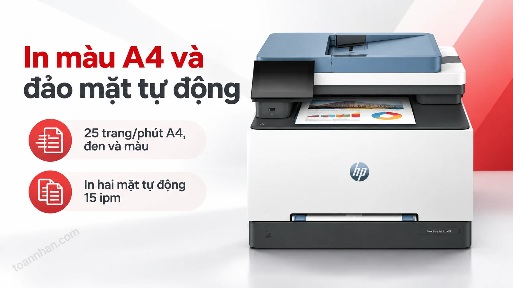 HP Color LaserJet Pro MFP 3303fdw — In màu A4 và đảo mặt tự động