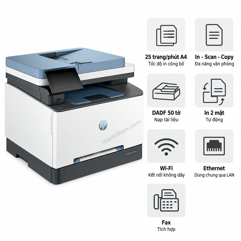 Máy in laser màu đa năng HP Color LaserJet Pro MFP 3303fdw