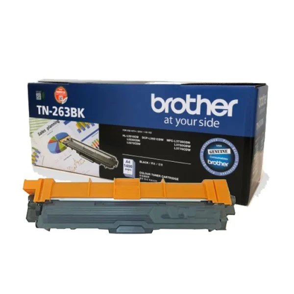 Mực in laser Brother TN263BK chính hãng – mực đen, 1.400 trang
