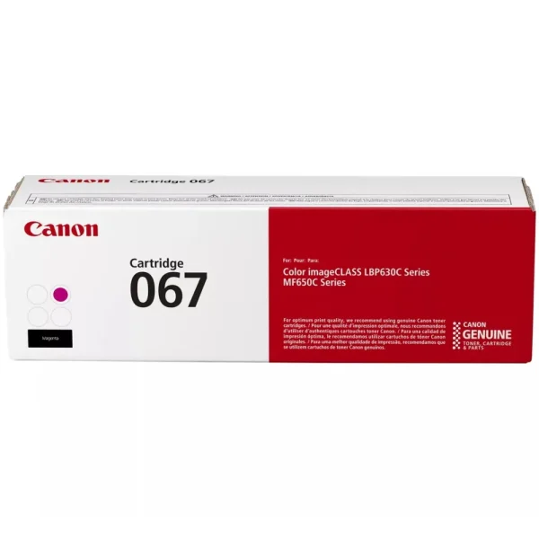 Mực in laser Canon 067M chính hãng – mực hồng (Magenta), 1.250 trang
