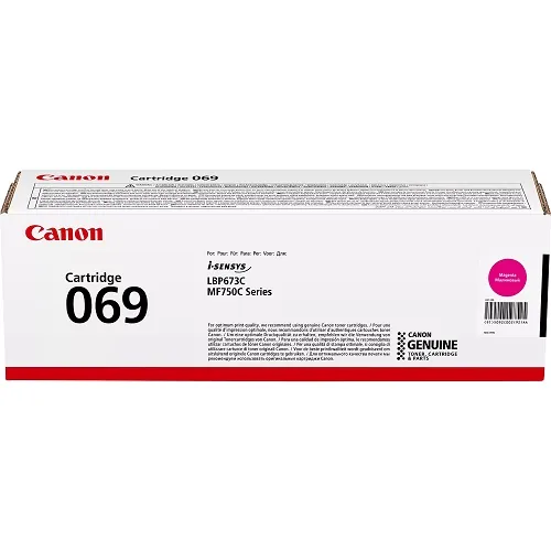 Mực in laser Canon 069M chính hãng – mực hồng (Magenta), 1.900 trang