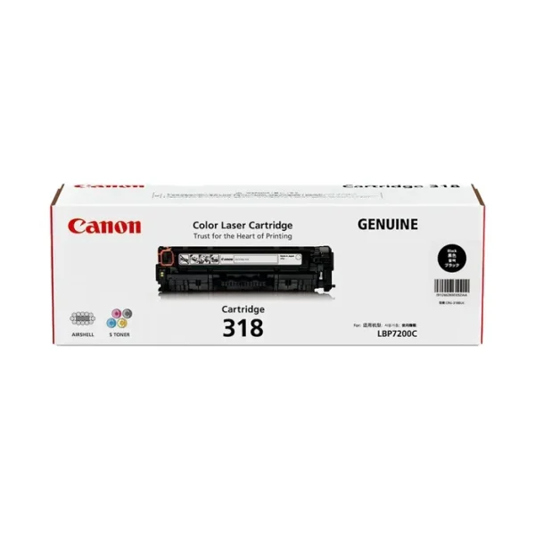 Mực in laser Canon 318BK chính hãng – mực đen, 3.400 trang