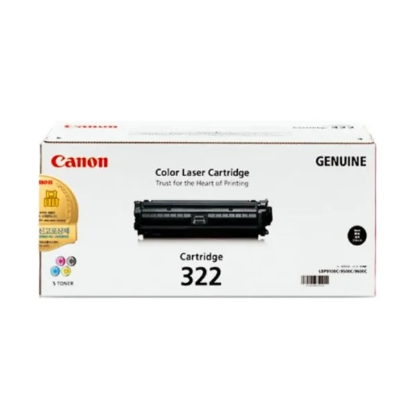 Mực in laser Canon 322BK chính hãng – mực đen, 6.500 trang