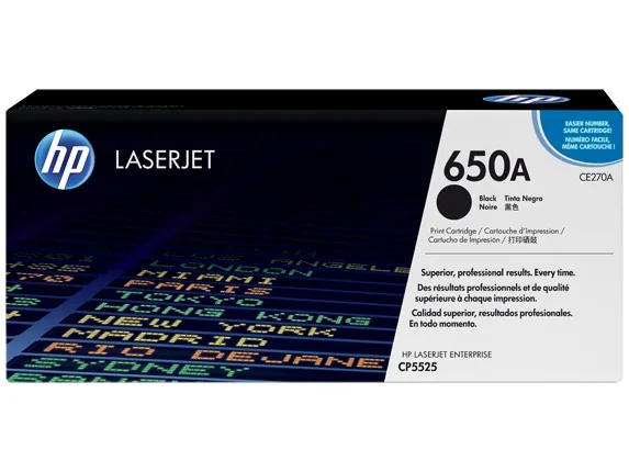 Mực in laser HP CE270A chính hãng – mực đen, 13.500 trang