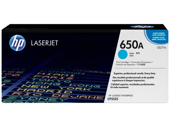 Mực in laser HP CE271A chính hãng – mực xanh (Cyan), 15.000 trang
