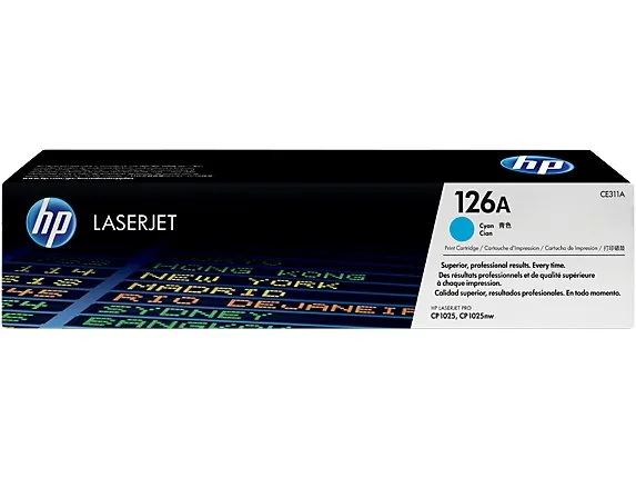 Mực in laser HP CE311A chính hãng – mực xanh (Cyan), 1.000 trang