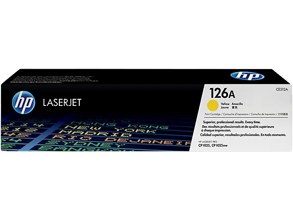 Mực in laser HP CE312A chính hãng – mực vàng (Yellow), 1.000 trang