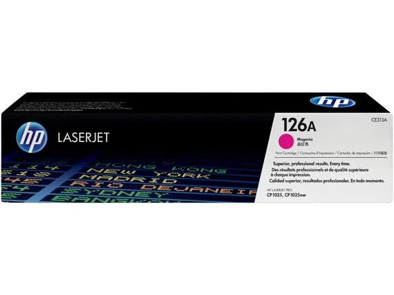 Mực in laser HP CE313A chính hãng – mực hồng (Magenta), 1.000 trang