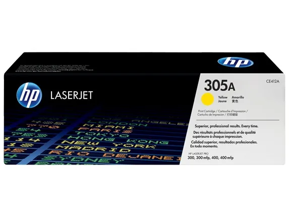 Mực in laser HP CE412A chính hãng – mực vàng (Yellow), 2.600 trang