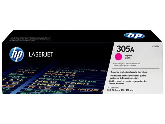 Mực in laser HP CE413A chính hãng – mực hồng (Magenta), 2.600 trang