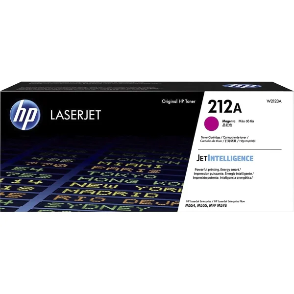 Mực in laser HP W2123A chính hãng – mực hồng (Magenta), 4.500 trang