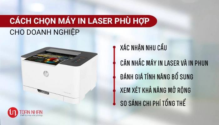 Cách chọn máy in laser phù hợp với mỗi doanh nghiệp.