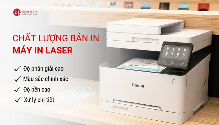Chất lượng bản in của máy in laser nhiều ưu điểm nổi trội
