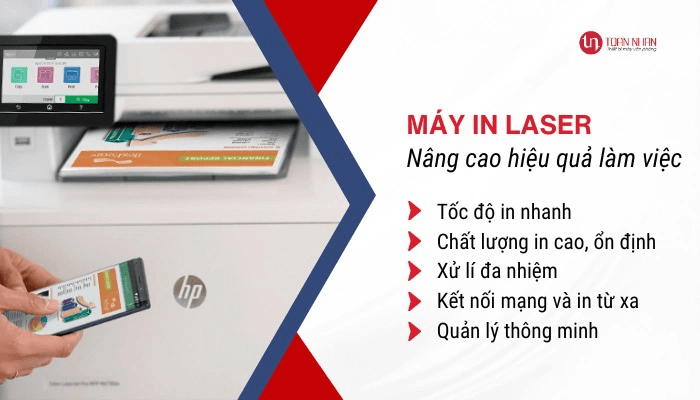 Một số cách máy in laser nâng cao hiệu quả làm việc