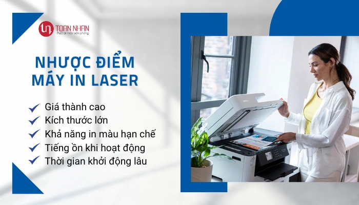 Những hạn chế của máy in laser với người dùng cá nhân