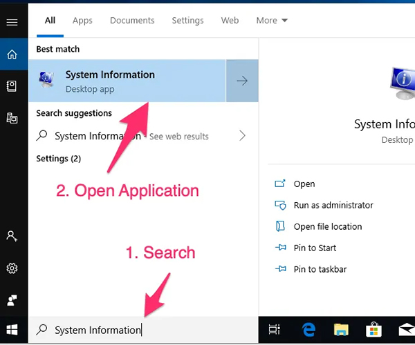system information system information
