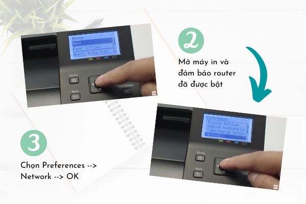 kết nối Wifi máy in laser màu Canon LBP613Cdw