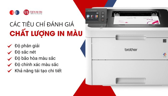 Các tiêu chí đánh giá chất lượng in màu