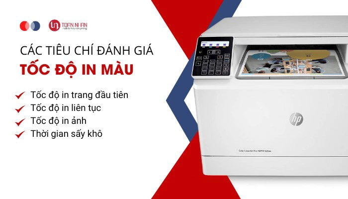 Các tiêu chí đánh giá tốc độ in màu