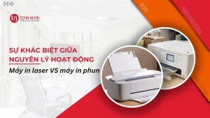 Sự khác biệt giữa nguyên lý hoạt động của máy in laser và máy in phun