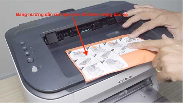 lắp đặt máy in laser Canon LBP6230Dw bước 7