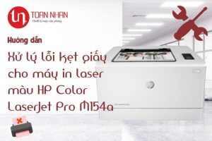 Hướng dẫn xử lý lỗi kẹt giấy cho máy in laser màu HP Color LaserJet Pro M154a
