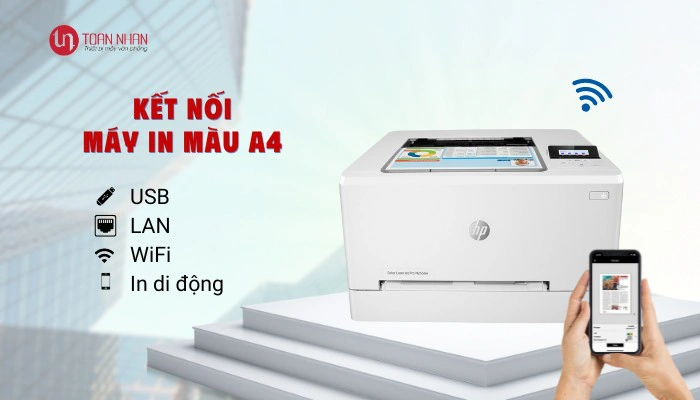 ket noi may in mau a4 in khong day