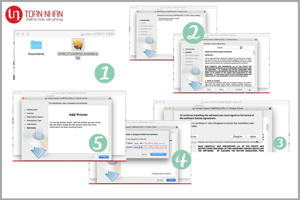 Cài đặt máy in Canon trên macOS Cài đặt máy in Canon trên macOS