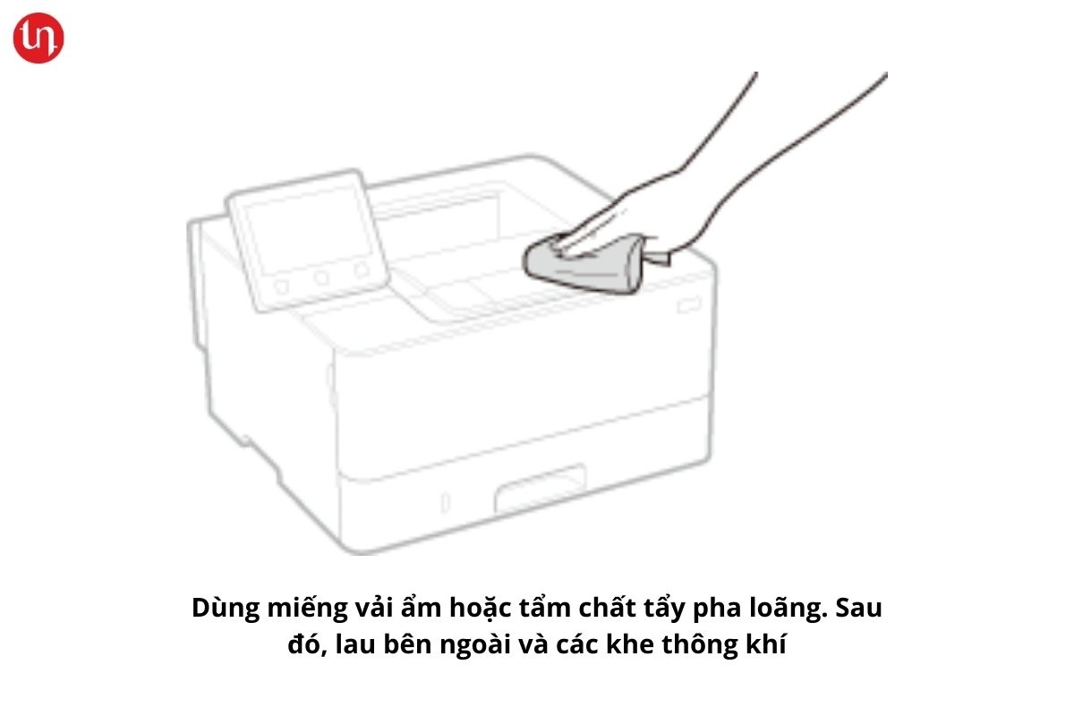 làm sạch máy in Canon LBP215X