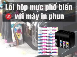 10 Lỗi phổ biến ở hộp mực máy in phun