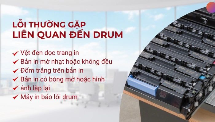 Lỗi thường gặp liên quan đến drum