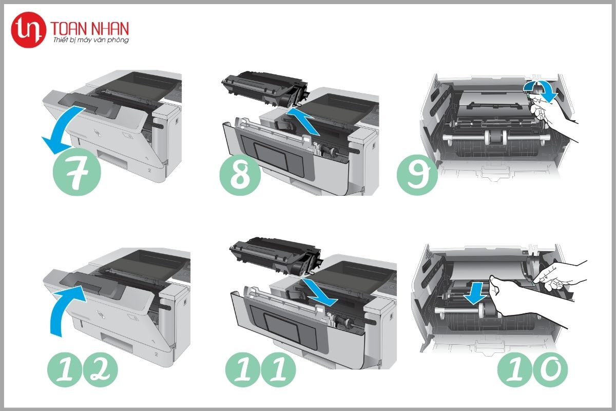 xử lý kẹt giấy máy in HP M402dn bước 2 xử lý kẹt giấy máy in HP M402dn bước 2